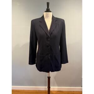 Morgan Taylor Studio 100% Wool Navy Blazer – Size 10